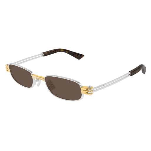Occhiali da sole Bottega Veneta BV1381S001-SILVER-SILVER-BROWN50 - BV1381S001-SILVER-SILVER-BROWN50